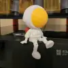 Hareketli Plastik Astronot Figürü (Boyanabilir)