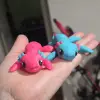 Hareketli Plastik Axolotl Figürü (Boyanabilir)