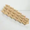 Hexa-Step 4 Raflı Ahşap MDF Teşhir Vitrin Standı Serisi (6 Farklı Ölçü)