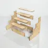 Hexa-Step 4 Raflı Ahşap MDF Teşhir Vitrin Standı Serisi (6 Farklı Ölçü)