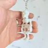 İskelet Plastik Anahtarlık Dikiz Aynası ve Kasa Süsü PLA 3D Baskı