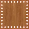 Kare Ahşap MDF Sepet Tabanı 15x15 cm (Delik Çapı 8 mm)