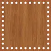 Kare Ahşap MDF Sepet Tabanı 18x18 cm (Delik Çapı 8 mm)