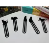 Kedi Model Kitap Ayracı 5’li Set PLA – 3D Yazıcı Bookmark