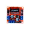 L298N Voltaj Regülatörlü Çift Motor Sürücü Kartı - Kırmızı PCB