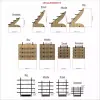 Midi-Step 4 Katlı Ahşap MDF Teşhir Standı (Küçük Boy)