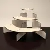 Mod-Stage 3 Katlı Modüler Ahşap MDF Teşhir Standı 90 cm