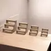 Multi-Step 3 Katlı Ahşap MDF Teşhir Standı Serisi (4 Farklı Boy)