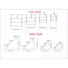 Multi-Step 3 Katlı Ahşap MDF Teşhir Standı Serisi (4 Farklı Boy)