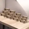 Multi-Step 3 Katlı Ahşap MDF Teşhir Standı Serisi (4 Farklı Boy)