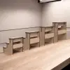 Multi-Step 3 Katlı Ahşap MDF Teşhir Standı Serisi (4 Farklı Boy)