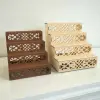 Orna-Stage 4 Katlı İşlemeli Ahşap MDF Teşhir Standı 29x29 cm