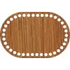 Oval Ahşap MDF Sepet Tabanı 15x10 cm (Seçilebilir Delik Çapı)