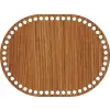 Oval Ahşap MDF Sepet Tabanı 20x15 cm (Seçilebilir Delik Çapı)