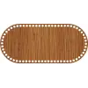 Oval Ahşap MDF Sepet Tabanı 28x13 cm (Seçilebilir Delik Çapı)