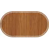 Oval Ahşap MDF Sepet Tabanı 41x22 cm (Seçilebilir Delik Çapı)