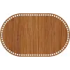 Oval Ahşap MDF Sepet Tabanı 32x20 cm (Seçilebilir Delik Çapı)