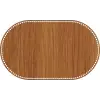 Oval Ahşap MDF Sepet Tabanı 50x30 cm (Seçilebilir Delik Çapı)