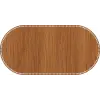 Oval Ahşap MDF Sepet Tabanı 70x35 cm (Seçilebilir Delik Çapı)