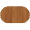 Oval Ahşap MDF Sepet Tabanı 70x40 cm (Seçilebilir Delik Çapı)