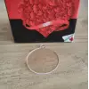 Pleksi Uzun Kulplu Daire Anahtarlık Baskısız Ölçü Seçimli