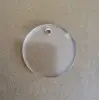 Pleksi Yuvarlak Anahtarlık Baskısız Ölçü Seçimli