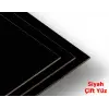 Siyah Çift Yüz Boyalı MDF 3mm Lazer Kesim Plaka - Özel Ebat Seçenekli
