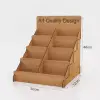 Stair-Case XL 4 Katlı Merdivenli Ahşap MDF Teşhir Standı 30x46 cm