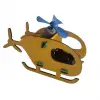 STEM Helikopter Eğitim Kiti - Ahşap Montaj ve Motorlu Aerodinamik Deney Seti