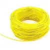 Tek Damarlı Zil Teli - 1 Metre Sarı - 24AWG Devre Montaj Kablosu