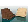 Tetra-Decor Ahşap MDF 4 Katlı Teşhir Standı 30x27 cm