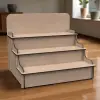 Triple-Stage 3 Katlı Genişlik Varyasyonlu Ahşap MDF Teşhir Standı