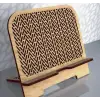 Zigzag Geometrik Desenli Ahşap Tablet Standı (3mm MDF)