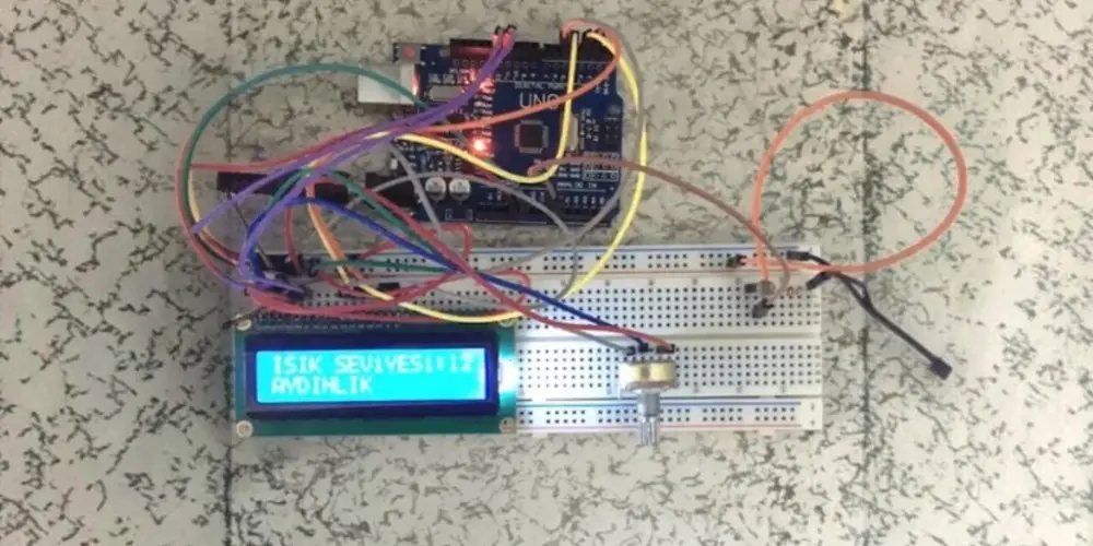 Arduino ile LDR Işık Şiddeti Ölçümü ve LCD Panel Projesi