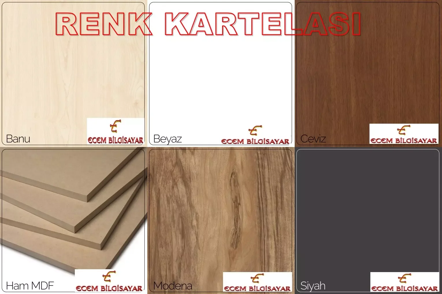 Ahşap Kutu İşlemeli Bölmeli 3mm MDF Lazer Kesim