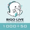 Bigo Live Gold Gift Card 1000 + 50 Diamond Global