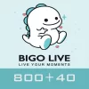 Bigo Live Gold Gift Card 800 + 40 Diamond Global