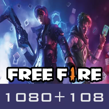 Garena Free Fire Gift Card 1080 + 108 Diamond Global Key