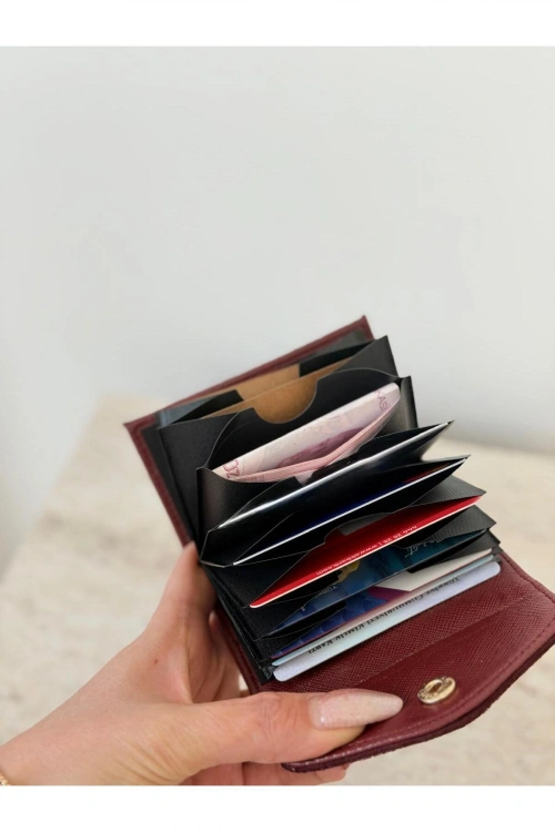 Süet Akardiyon Çıt Çıt Kapamalı Kartlık