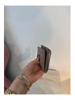 Fiyonk Detaylı Süet Kadın Cüzdan