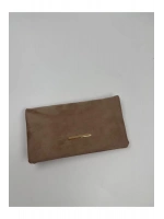 Kadın Süet Zincir Askılı Charm Detaylı Clutch Çanta