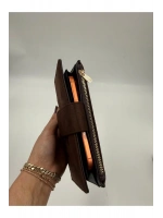 Telefon Bölmeli Süet Büyük Boy Cüzdan