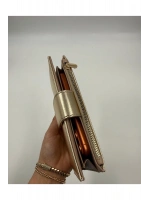 Telefon Bölmeli Parlak Deri Büyük Boy Cüzdan