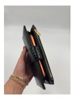 Telefon Bölmeli Parlak Deri Büyük Boy Cüzdan
