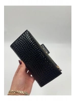 Telefon Bölmeli Parlak Deri Büyük Boy Cüzdan
