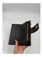 Telefon Bölmeli Parlak Deri Büyük Boy Cüzdan