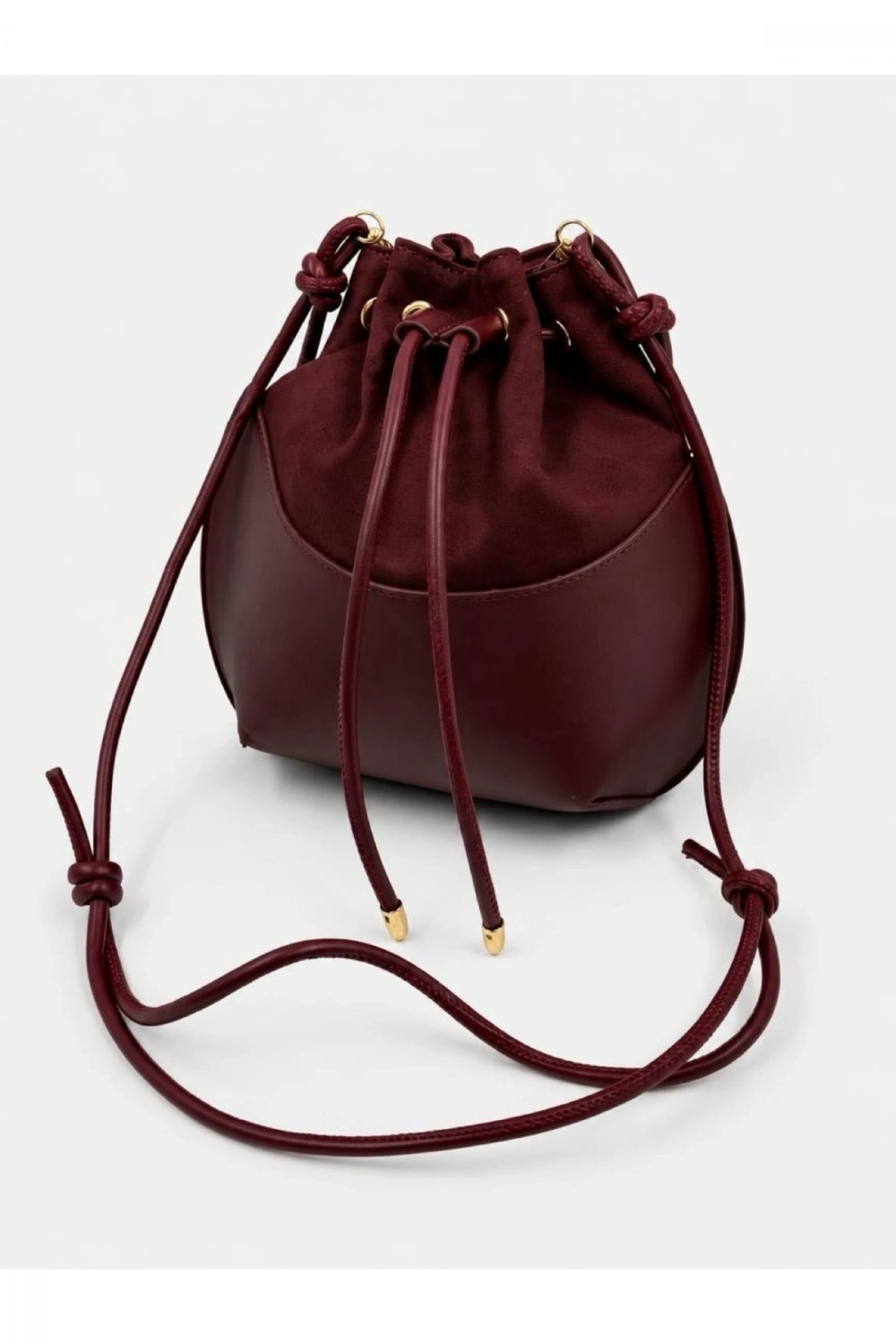 Lucia Model Bordo Ayarlanabilir Düğüm Askılı Bucket Çanta