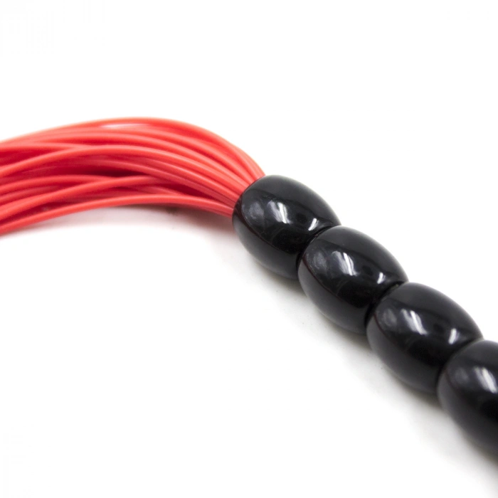 Fetilux Tüylü Silikon 23cm Mini Kırbaç - Kırmızı