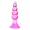 Backpart Boğumlu Vantuzlu 11.5cm Anal Tıkaç - Pembe