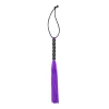 Fetilux Tüylü Silikon 23cm Mini Kırbaç - Mor
